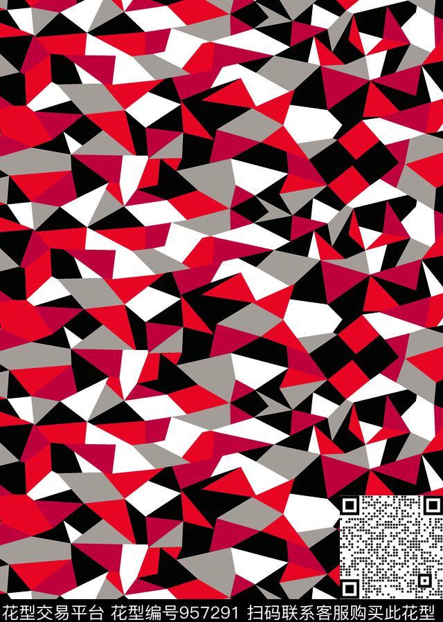 三角形数码华亿平台泳装数码印花华亿平台下载（图片编号: 957291） - 瓦栏（Walan）