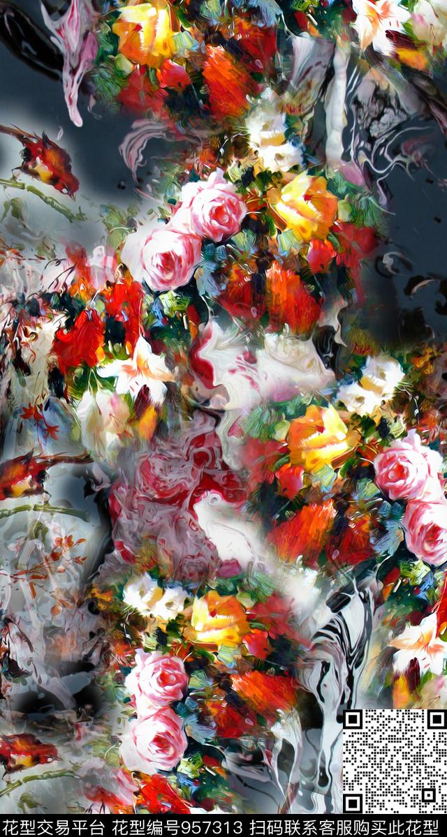 艺术数码华亿平台抽象数码印花华亿平台下载（图片编号: 957313） - 瓦栏（Walan）