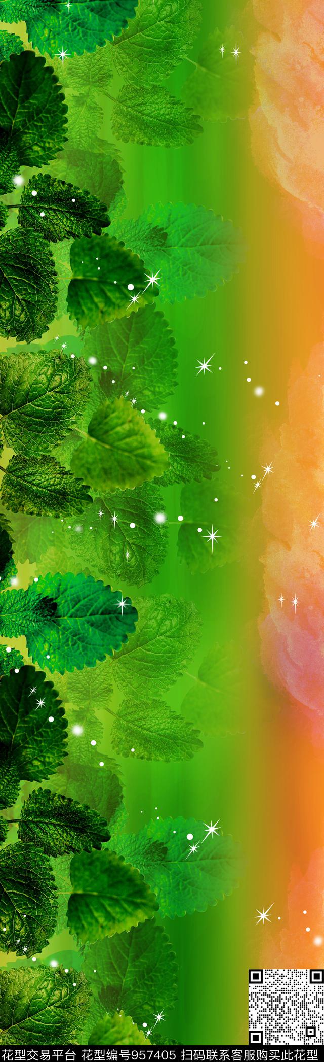 围巾数码华亿平台渐变数码印花华亿平台下载（图片编号: 957405） - 瓦栏（Walan）