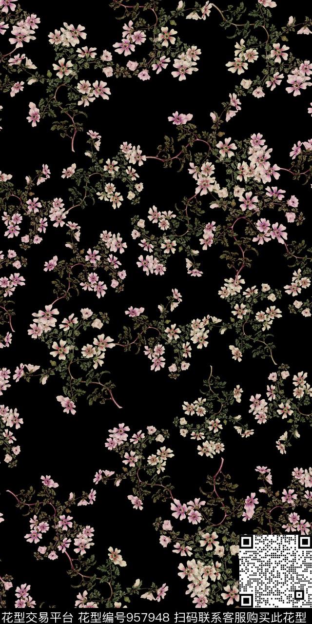 3D立体小碎花数码华亿平台数码印花华亿平台下载（图片编号: 957948） - 瓦栏（Walan）