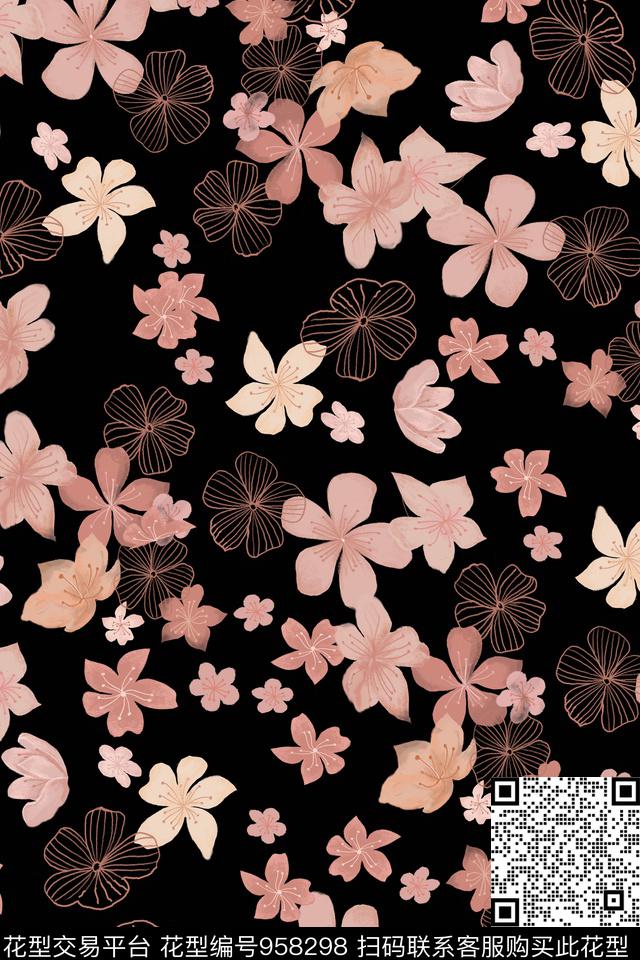 小碎花传统华亿平台素雅传统印花华亿平台下载（图片编号: 958298） - 瓦栏（Walan）