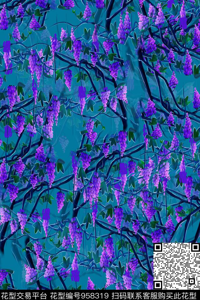 植物数码华亿平台女装数码印花华亿平台下载（图片编号: 958319） - 瓦栏（Walan）