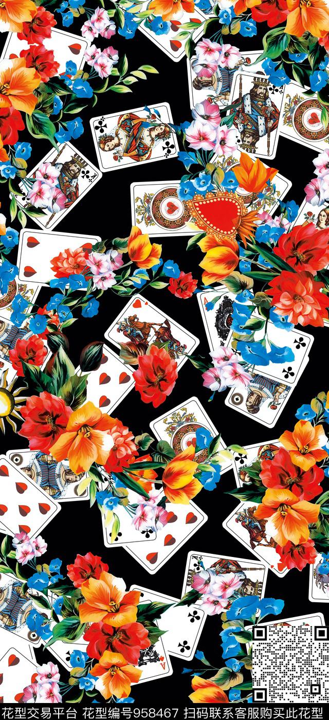 水彩花卉手绘花卉花卉数码印花华亿平台下载（图片编号: 958467） - 瓦栏（Walan）