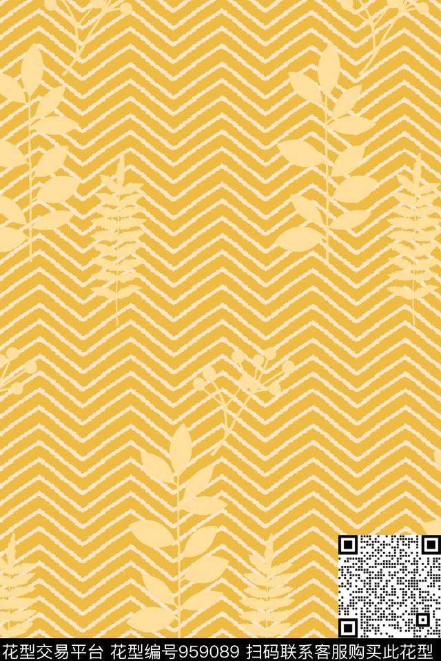 雪纺年轻女性线条画传统印花华亿平台下载（图片编号: 959089） - 瓦栏（Walan）