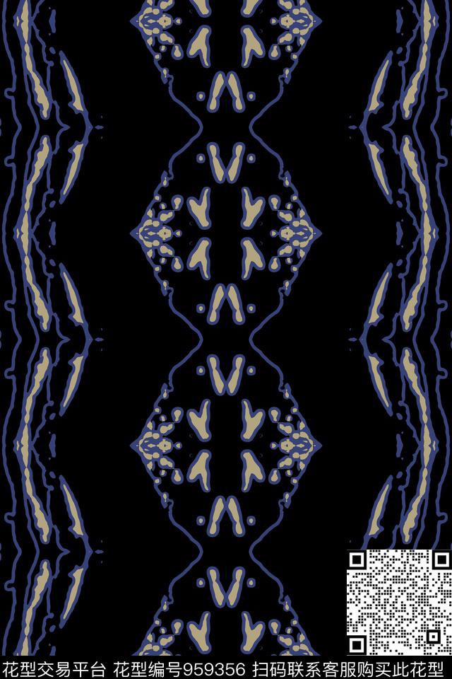 秋冬华亿平台风格化花卉男装休闲花卉传统印花华亿平台下载（图片编号: 959356） - 瓦栏（Walan）