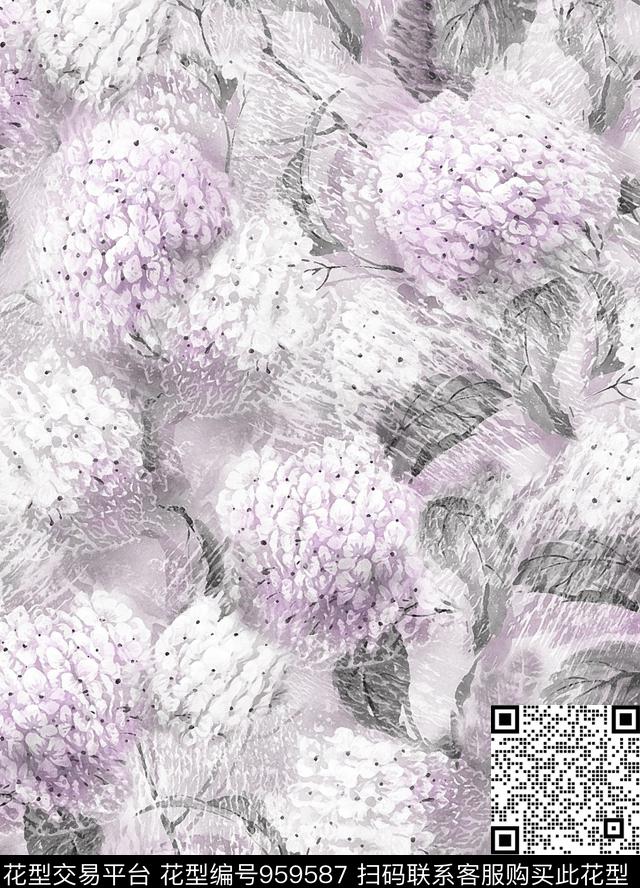 民族风花卉墙纸数码印花华亿平台下载（图片编号: 959587） - 瓦栏（Walan）