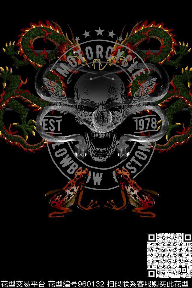 男装黑白华亿平台大牌风数码印花华亿平台下载（图片编号: 960132） - 瓦栏（Walan）