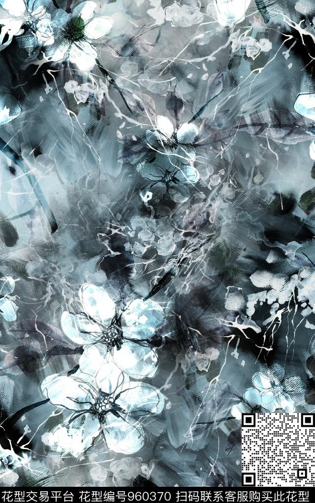民族风小碎花花卉数码印花华亿平台下载（图片编号: 960370） - 瓦栏（Walan）