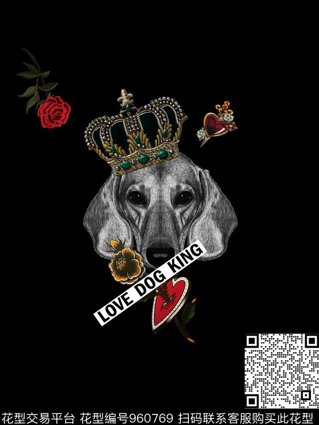 男装定位花动物数码印花华亿平台下载（图片编号: 960769） - 瓦栏（Walan）