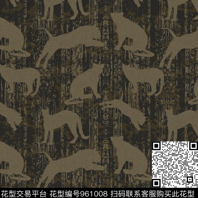 男装动物大牌风传统印花华亿平台下载（图片编号: 961008） - 瓦栏（Walan）