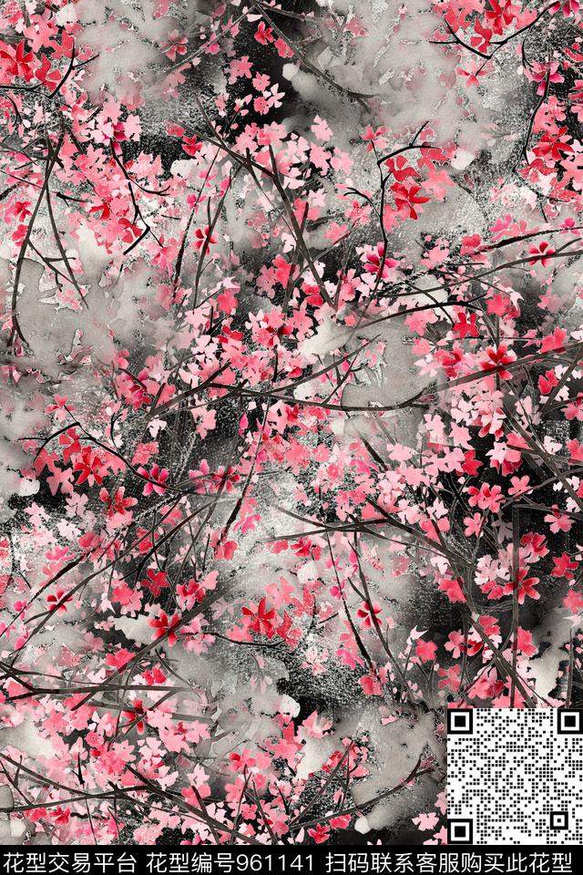 小碎花绘画数码华亿平台数码印花华亿平台下载（图片编号: 961141） - 瓦栏（Walan）