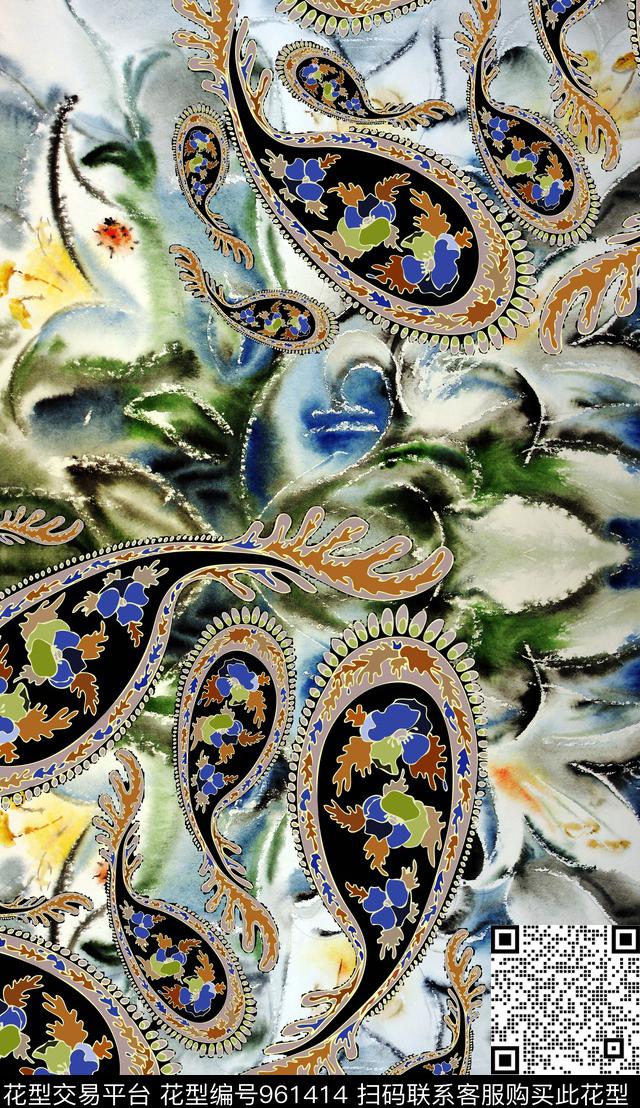 植物数码华亿平台定位花数码印花华亿平台下载（图片编号: 961414） - 瓦栏（Walan）