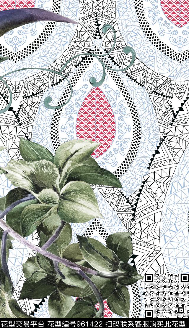 植物数码华亿平台定位花数码印花华亿平台下载（图片编号: 961422） - 瓦栏（Walan）
