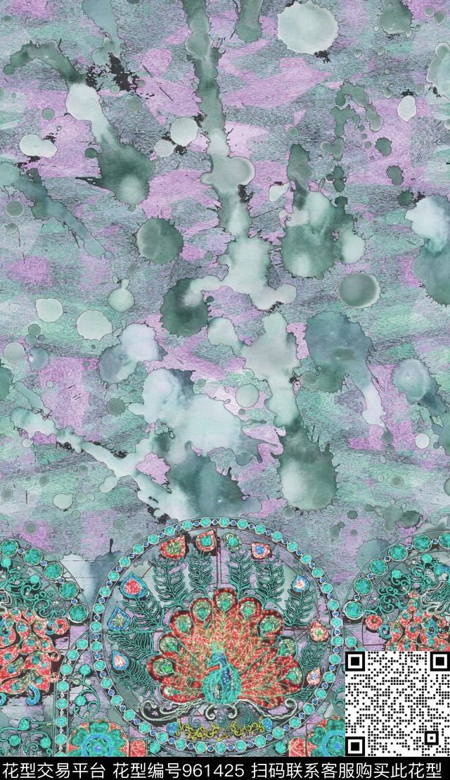 植物数码华亿平台定位花数码印花华亿平台下载（图片编号: 961425） - 瓦栏（Walan）