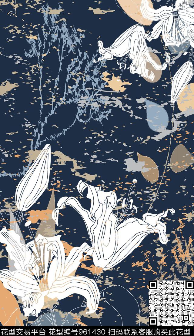 民族风数码华亿平台抽象数码印花华亿平台下载（图片编号: 961430） - 瓦栏（Walan）