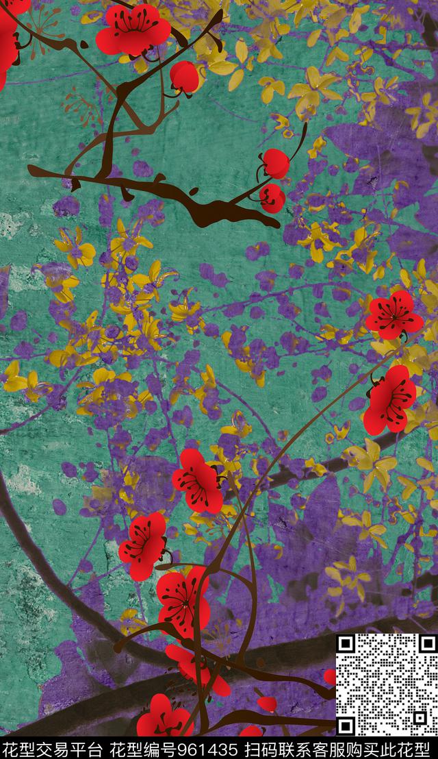 民族风数码华亿平台抽象数码印花华亿平台下载（图片编号: 961435） - 瓦栏（Walan）