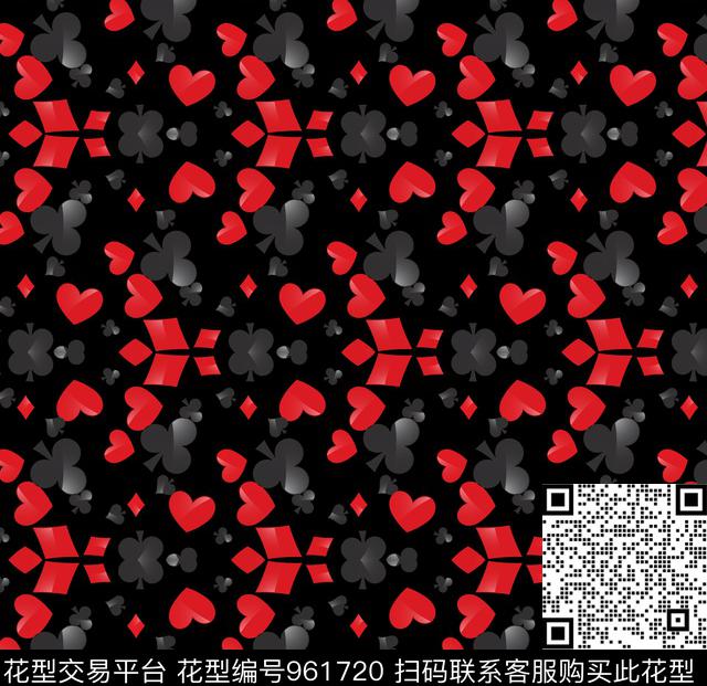 几何扑克发亮数码印花华亿平台下载（图片编号: 961720） - 瓦栏（Walan）