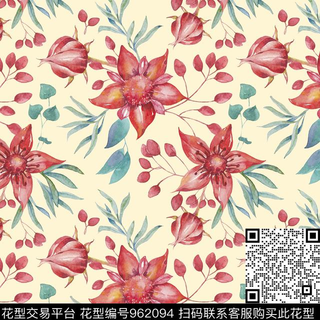 植物数码华亿平台花卉数码印花华亿平台下载（图片编号: 962094） - 瓦栏（Walan）