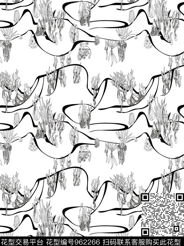 艺术创意抽象传统印花华亿平台下载（图片编号: 962266） - 瓦栏（Walan）