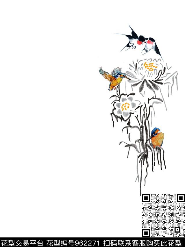 艺术创意抽象数码印花华亿平台下载（图片编号: 962271） - 瓦栏（Walan）