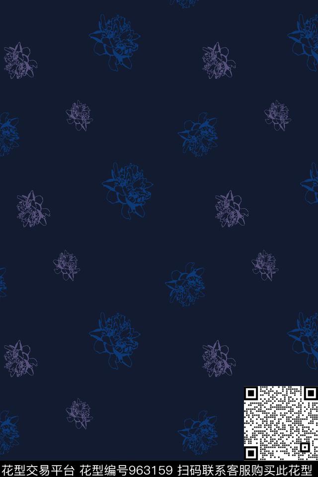 男装花卉大牌风传统印花华亿平台下载（图片编号: 963159） - 瓦栏（Walan）