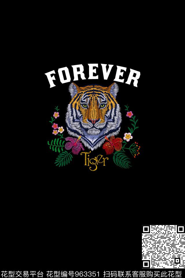 数码华亿平台男装花卉传统印花华亿平台下载（图片编号: 963351） - 瓦栏（Walan）