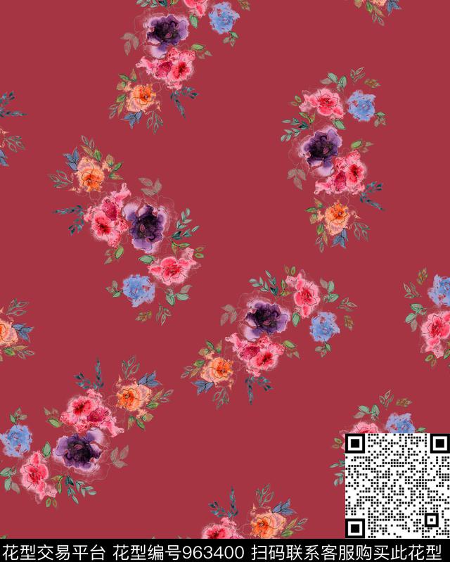 植物数码华亿平台花卉数码印花华亿平台下载（图片编号: 963400） - 瓦栏（Walan）