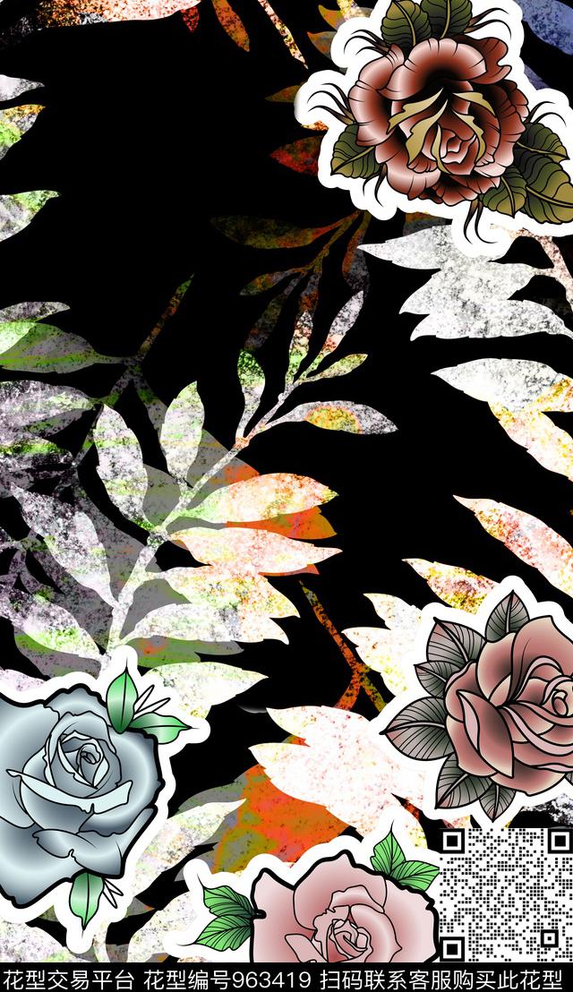 民族风数码华亿平台定位花数码印花华亿平台下载（图片编号: 963419） - 瓦栏（Walan）