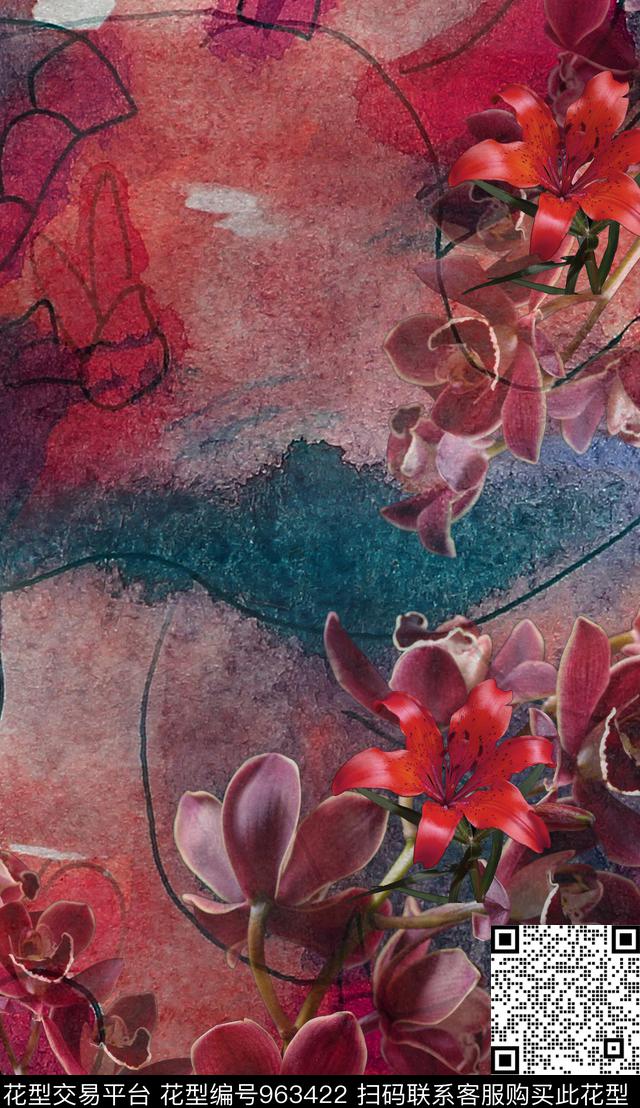 民族风数码华亿平台定位花数码印花华亿平台下载（图片编号: 963422） - 瓦栏（Walan）