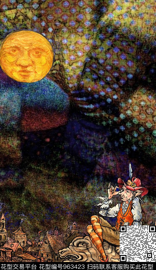 民族风数码华亿平台定位花数码印花华亿平台下载（图片编号: 963423） - 瓦栏（Walan）