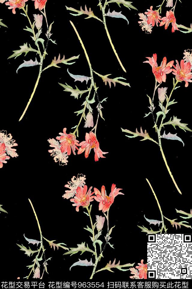 植物花卉ZARA数码印花华亿平台下载（图片编号: 963554） - 瓦栏（Walan）