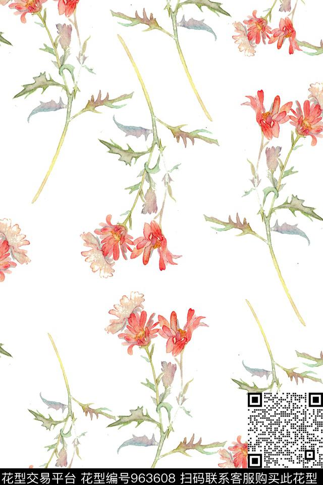 植物花卉ZARA数码印花华亿平台下载（图片编号: 963608） - 瓦栏（Walan）