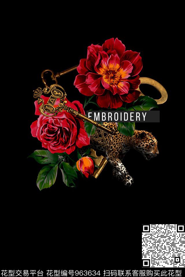 男装花卉动物数码印花华亿平台下载（图片编号: 963634） - 瓦栏（Walan）