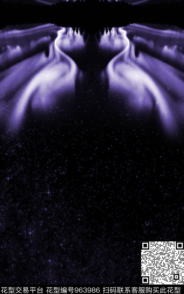 风景定位男装星空数码印花华亿平台下载（图片编号: 963986） - 瓦栏（Walan）