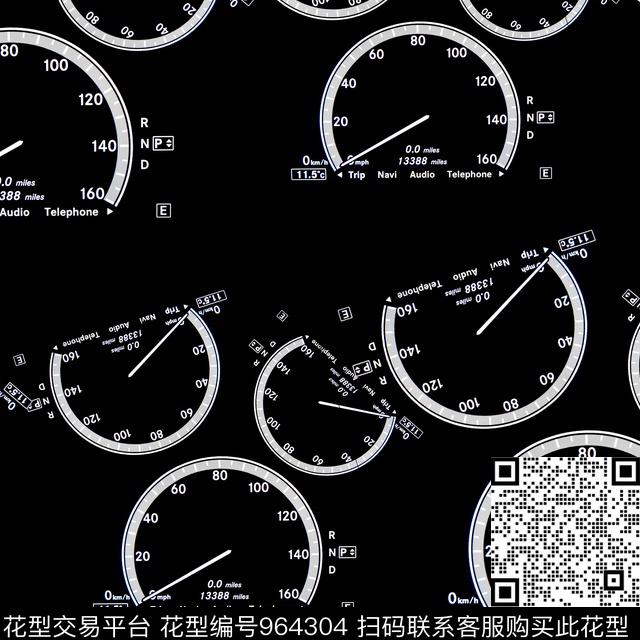 科技趣味秋冬华亿平台传统印花华亿平台下载（图片编号: 964304） - 瓦栏（Walan）