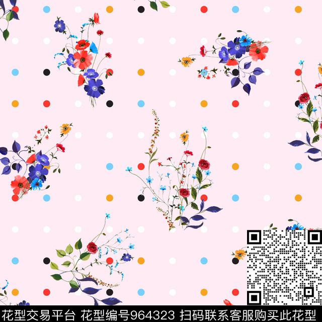 花卉3D立体绿植树叶数码印花华亿平台下载（图片编号: 964323） - 瓦栏（Walan）