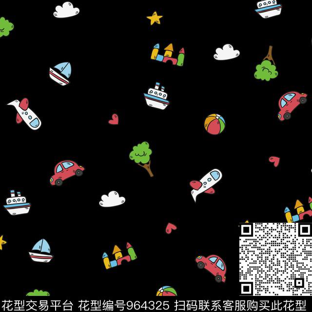 卡通童装传统华亿平台传统印花华亿平台下载（图片编号: 964325） - 瓦栏（Walan）