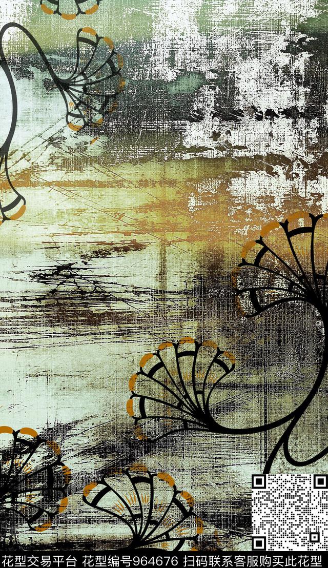 民族风数码华亿平台定位花数码印花华亿平台下载（图片编号: 964676） - 瓦栏（Walan）