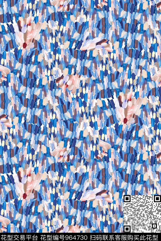 趣味肌理抽象数码印花华亿平台下载（图片编号: 964730） - 瓦栏（Walan）