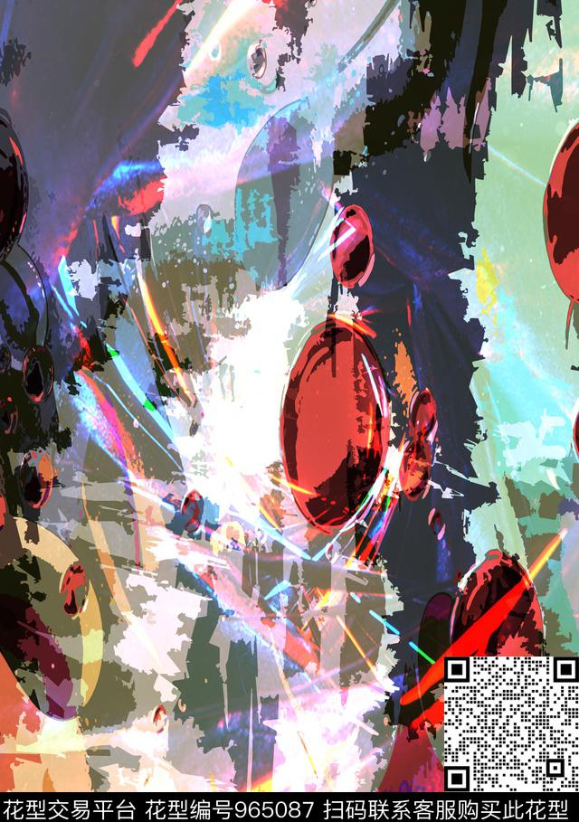 线条数码华亿平台抽象数码印花华亿平台下载（图片编号: 965087） - 瓦栏（Walan）