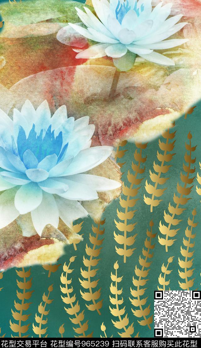 民族风数码华亿平台花卉数码印花华亿平台下载（图片编号: 965239） - 瓦栏（Walan）