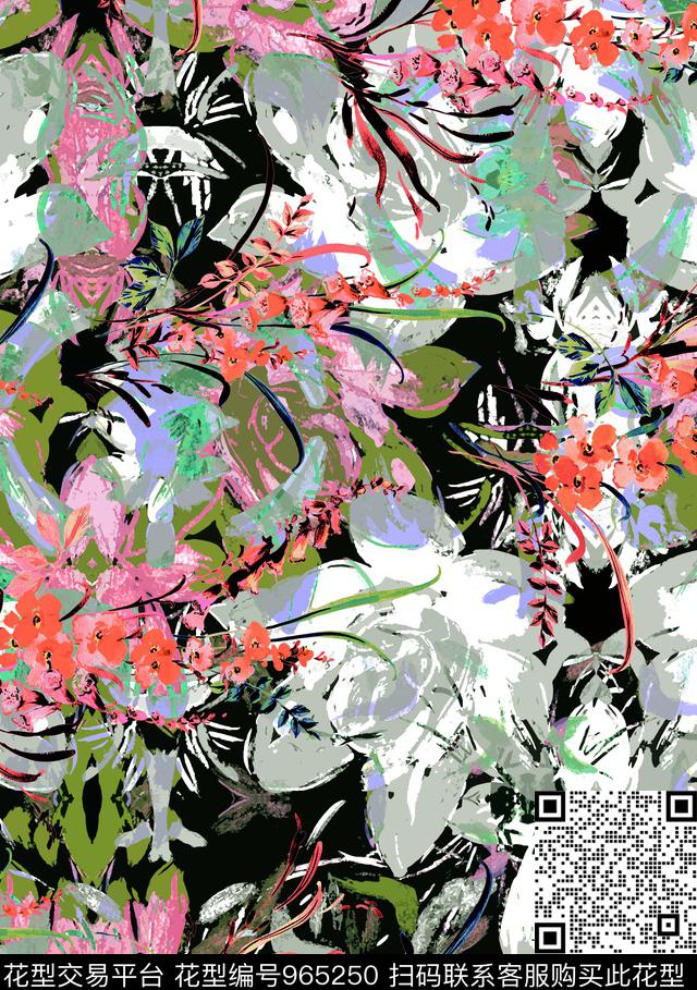 植物数码华亿平台花卉数码印花华亿平台下载（图片编号: 965250） - 瓦栏（Walan）