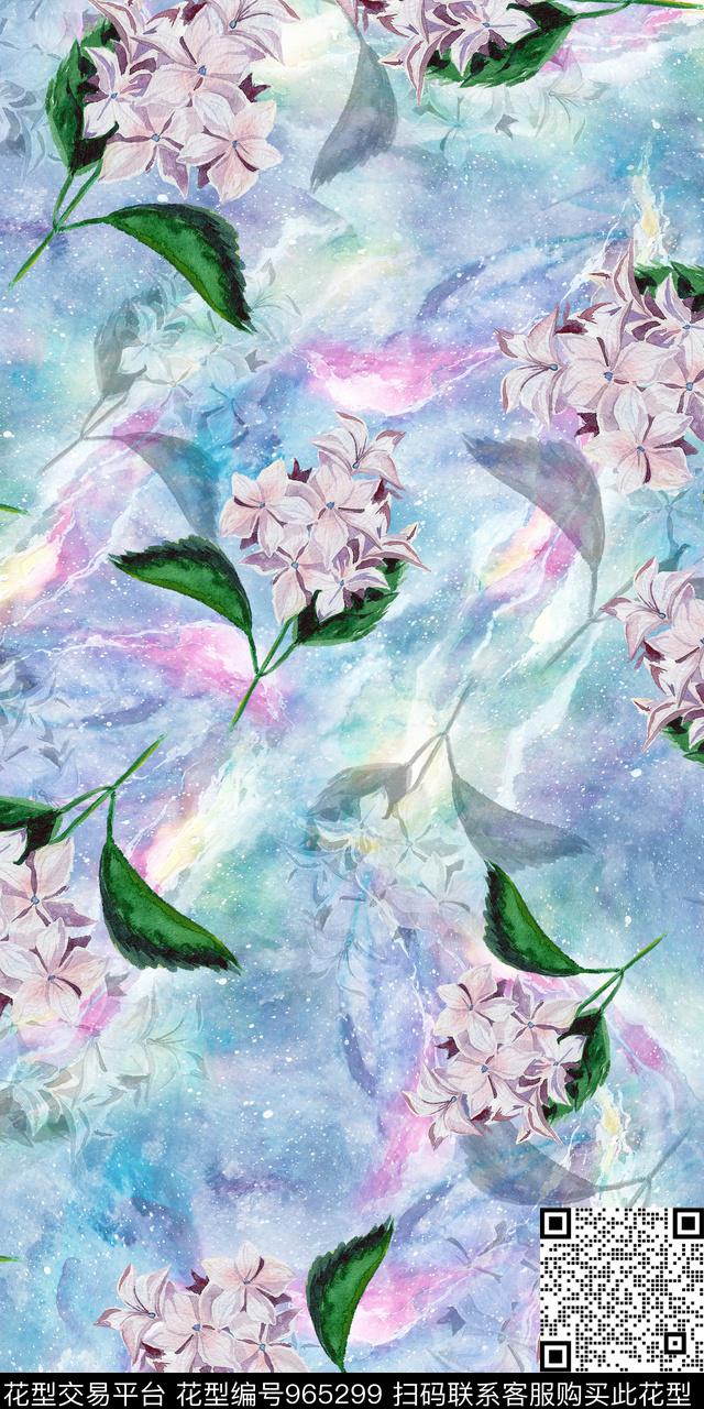 小碎花花卉满版散花数码印花华亿平台下载（图片编号: 965299） - 瓦栏（Walan）