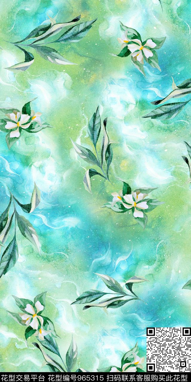 小碎花花卉满版散花数码印花华亿平台下载（图片编号: 965315） - 瓦栏（Walan）