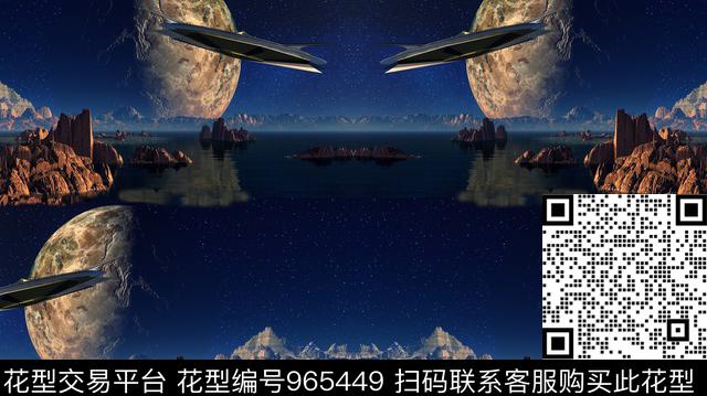 科技秋冬华亿平台星空数码印花华亿平台下载（图片编号: 965449） - 瓦栏（Walan）