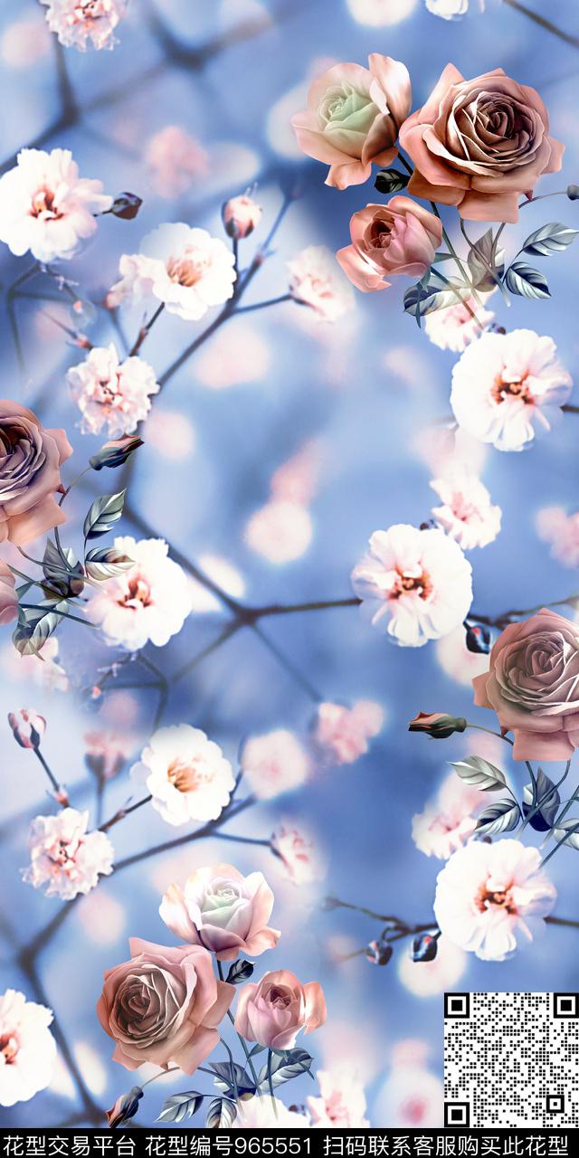 数码华亿平台花卉相片花卉数码印花华亿平台下载（图片编号: 965551） - 瓦栏（Walan）