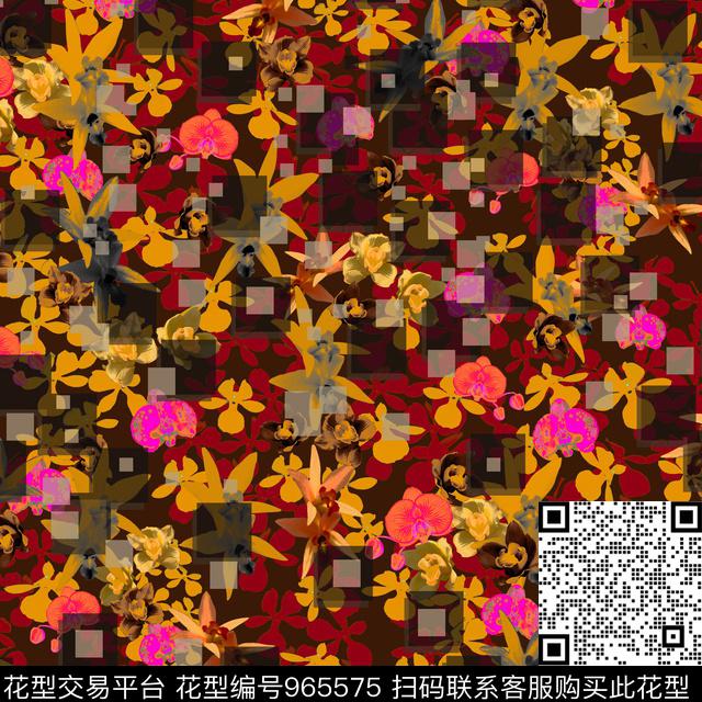 秋冬华亿平台数码华亿平台田园数码印花华亿平台下载（图片编号: 965575） - 瓦栏（Walan）