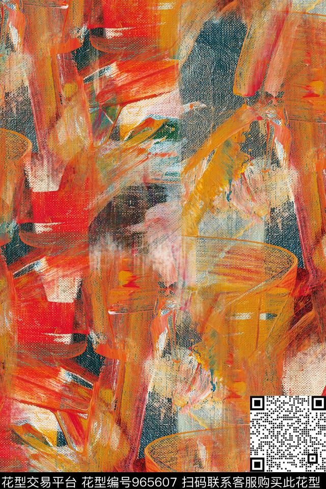 条纹数码华亿平台肌理数码印花华亿平台下载（图片编号: 965607） - 瓦栏（Walan）