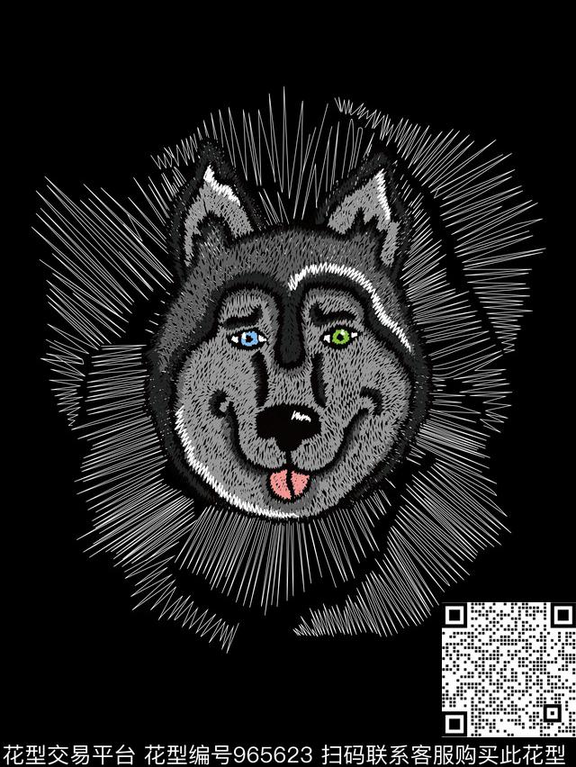 男装绣花华亿平台定位花传统印花华亿平台下载（图片编号: 965623） - 瓦栏（Walan）