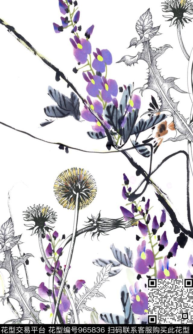 民族风数码华亿平台花卉数码印花华亿平台下载（图片编号: 965836） - 瓦栏（Walan）